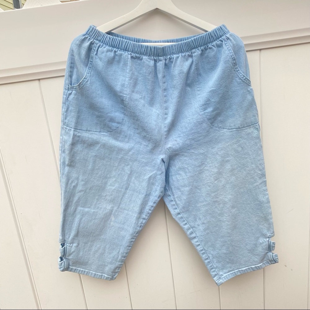 Women vintage cute denim pants